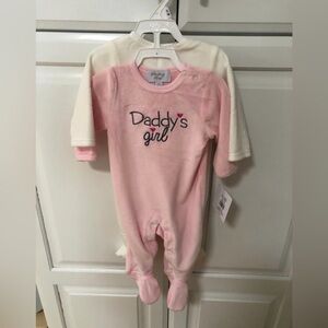 Baby girl sleeper rompers